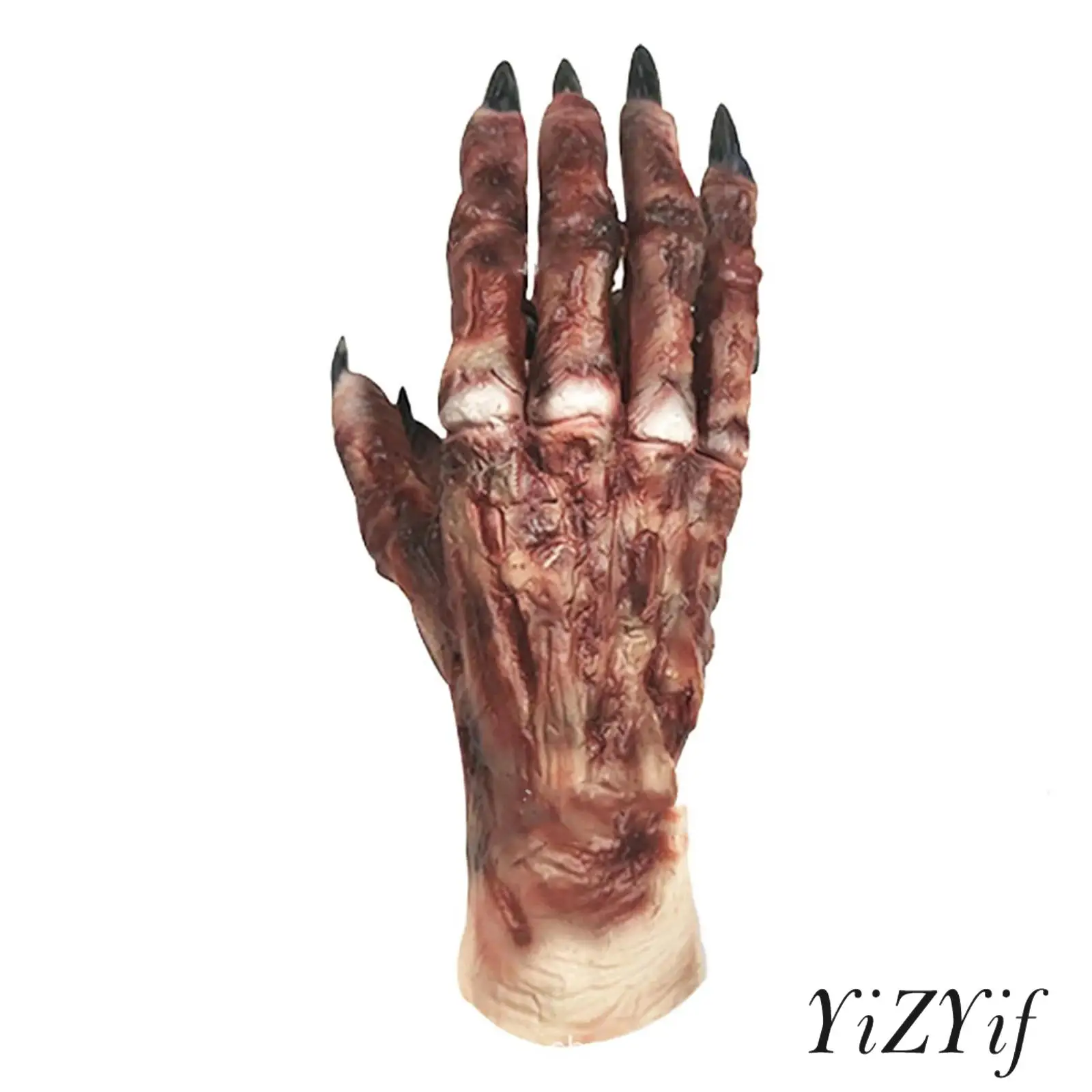 

1 пара страшных перчаток демона, костюм на Хэллоуин, перчатки в виде лапы, перчатки для косплея, перчатки с рукавами призрака, латексные перчатки ужасов для взрослых и детей, реквизит для розыгрышей, аксессуар