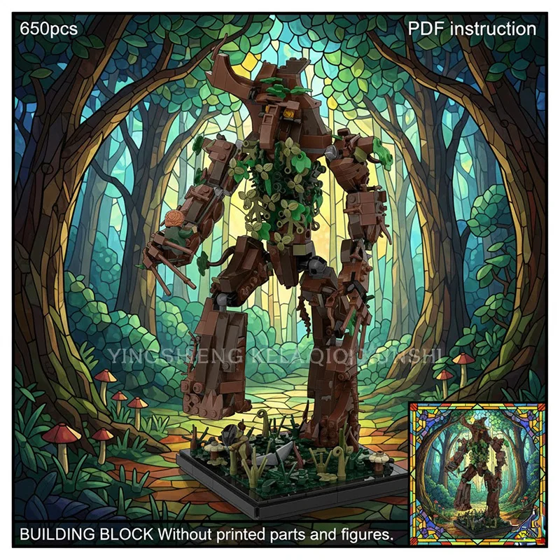 

Набор для сборки «Кольца Волшебника»: Фантастические фигурки монстров из джунглей, волшебный лес, строительные блоки, игрушка