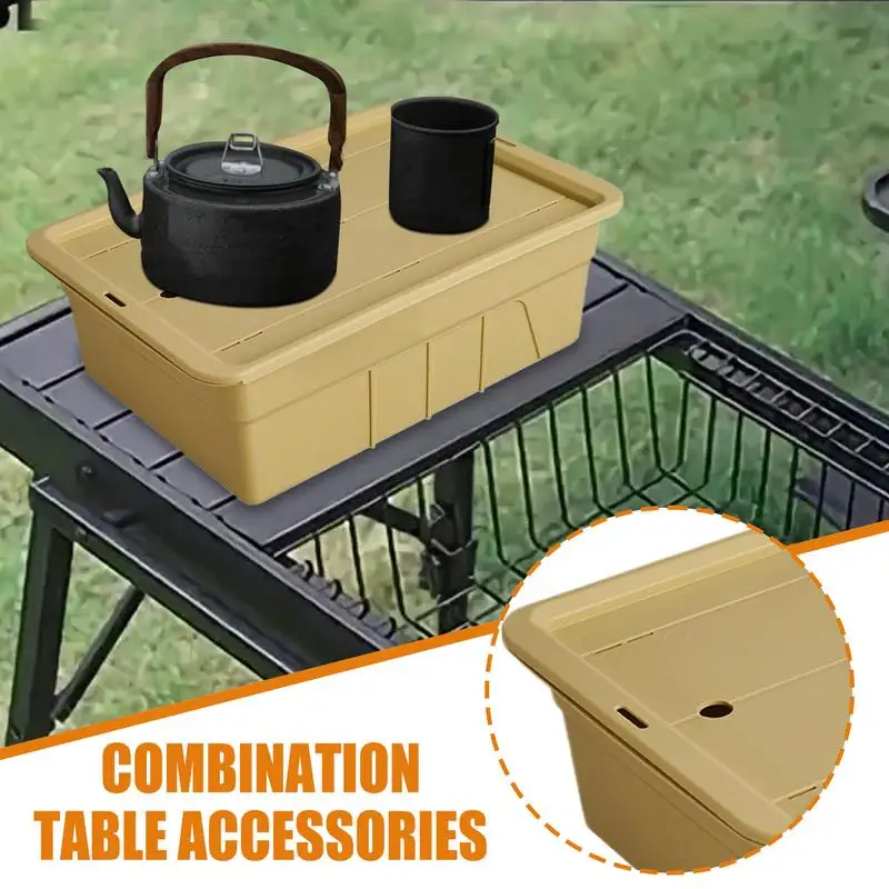 

Tea Set Organizer Tea Set Container With Lid Non-slip Space Saving Home Organization Dustproof Organizer Case For Camping