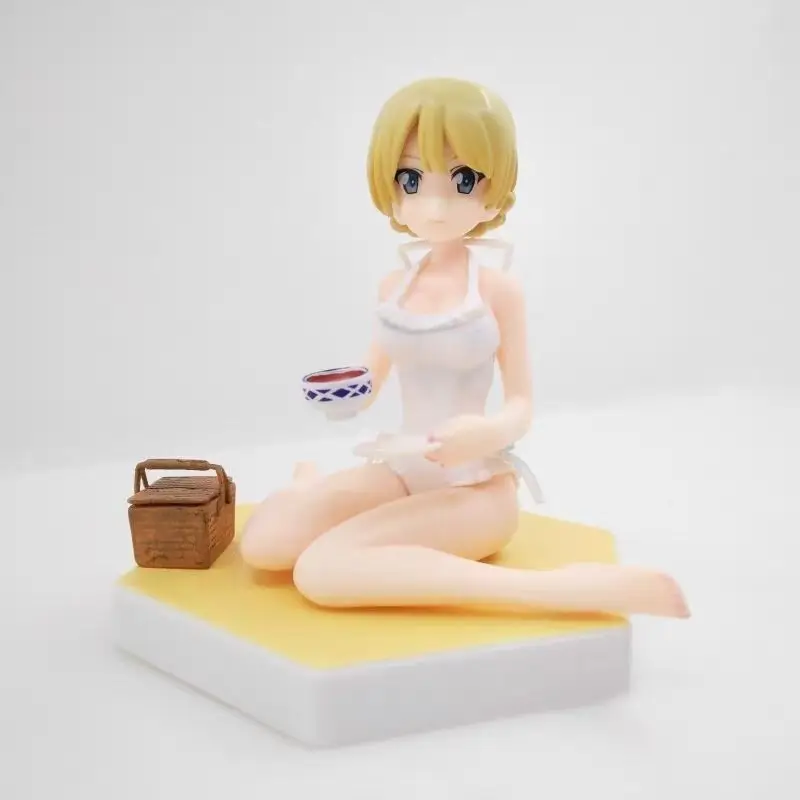 Anime GIRLS und PANZER Action Figure Darjeeling Swimwear Sexy Girl Figures Desktop Decorations Pvc Model Dolls Collectible Gifts