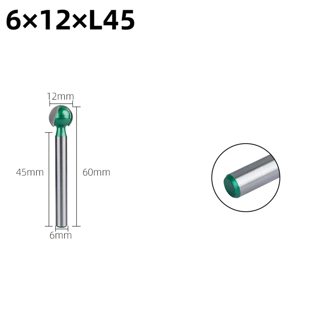 Long Handle Milling Cutter Ball Nose Milling Cutter High-Frequency Welding Smoothly Welded Structure For Electric Grinder