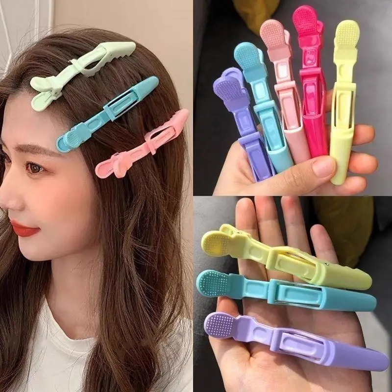 6Pcs Alligator Hair Clips Clamps Claw Section Hairpin Enhanced Crocodile Non-slip Clips Salon Hair Styling Accessories view 2
