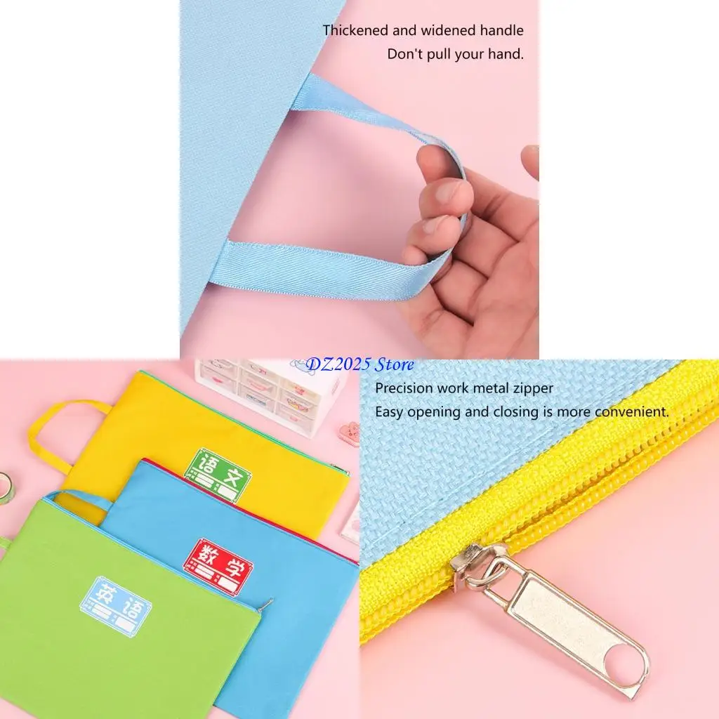 

Q6RC Document Organizers Zipper Bag Document Storage Bag Handheld Document Bag for Student Teacher
