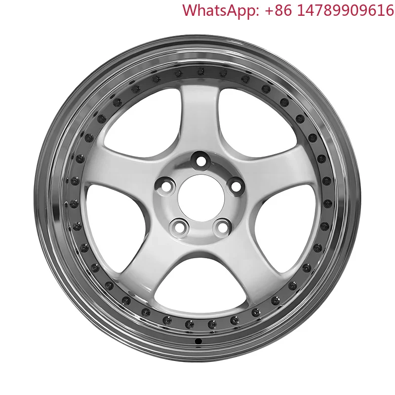 Piece Split Forged Wheels 19 Inch 5x114.3 5x115 Black Alloy Race Rims Custom Fit for Passenger Car Aftermarket Upade Part