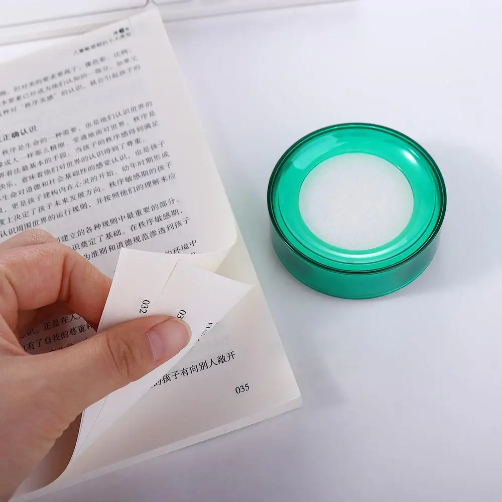

Office Casher Accounting Wet Hand Device Bank Teller Money Counting Tool Finger Wetted Tool Round Case Finger Wet Device