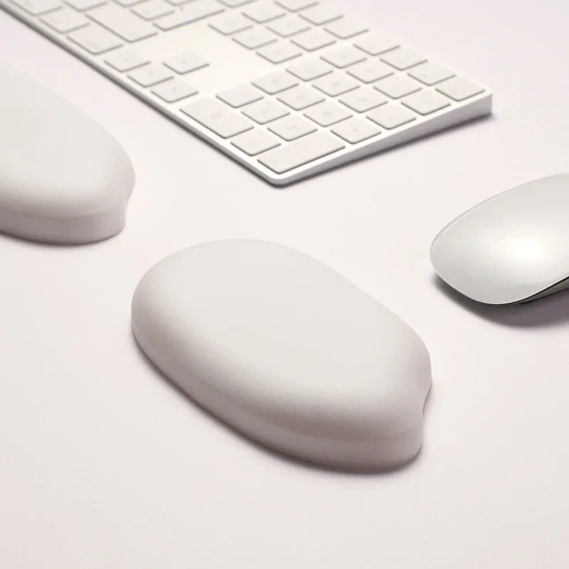 Wrist Rest Pad for Keyboard Hand Relax PU Leather Silicone White Black Color Rice Style 140*80*18mm Game PC Desktop Laptop