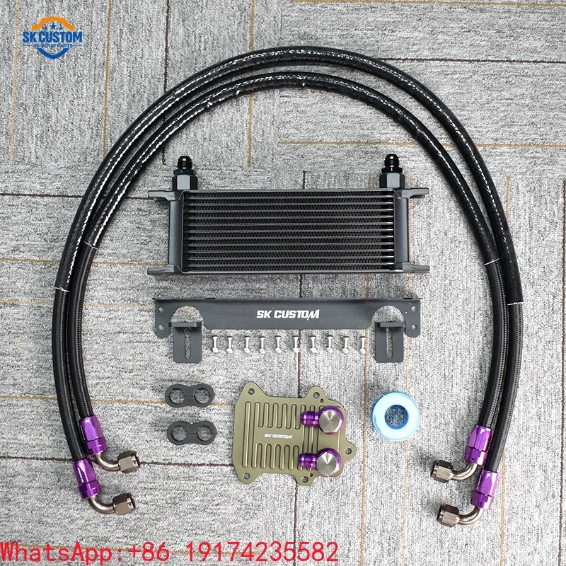 Engine Oil Cooler Kit Compatible With Vw/Sk-oda 1.4T 1.6L MK5 MK6 EA111 Engine Replacement Water Cooling