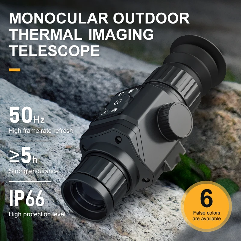 Hti A6 Monocular Thermal Imaging Camera 256×192px 25mm Lens Built-in 16G EMMC Binoculars For Outdoor Observation Of Birds Cam