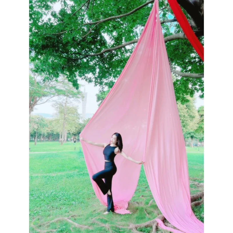 

9m Aerial Silks Fabric Yoga Hammock, Home Gym, Outdoor Anti-Gravity, Body Building, Silk Swing, Pilates Yoga Belt, 9.8Yards