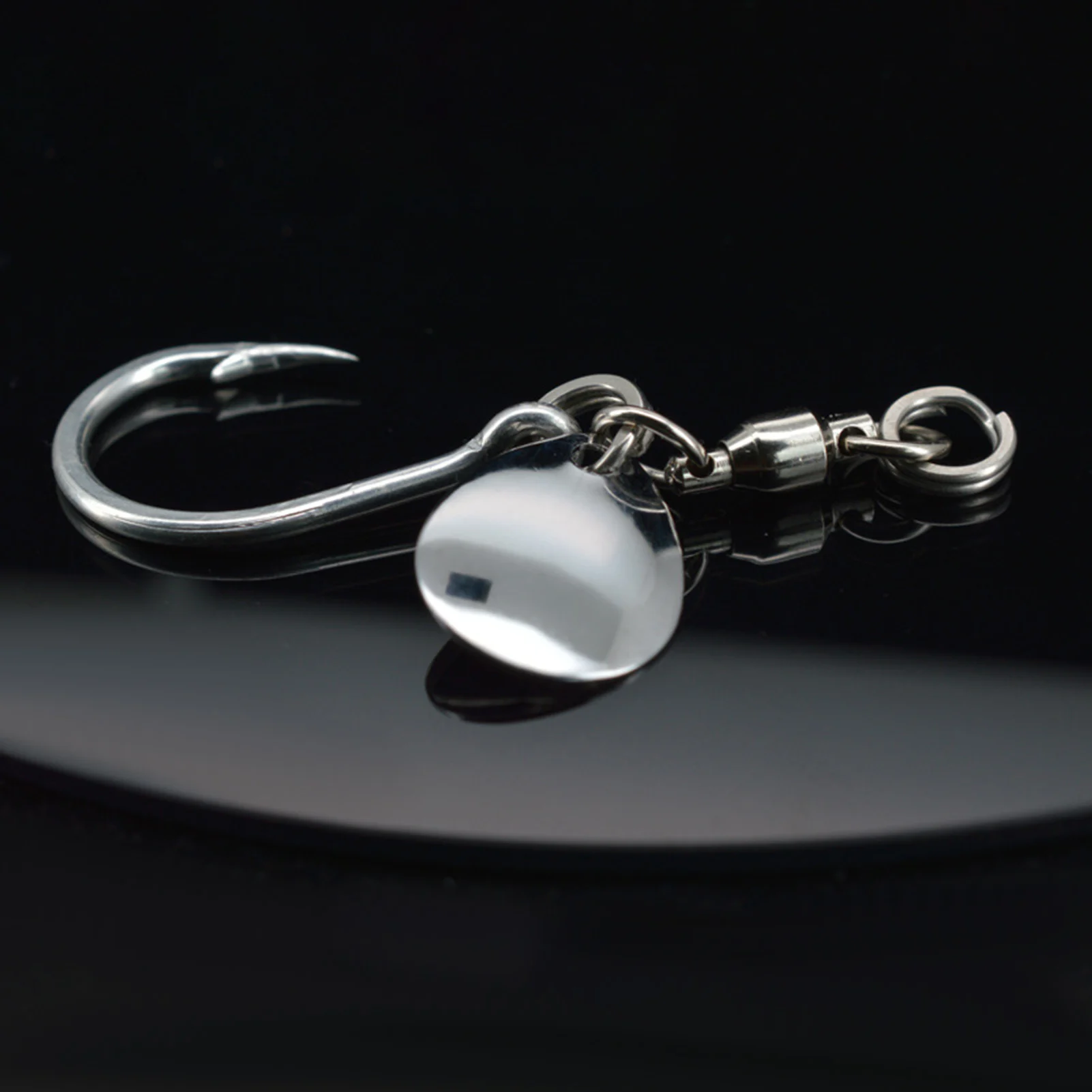 

Rotating Spinner Fishing Lure Single Hook Swivel Spoon Bait For Saltwater Sea Fishing 30g-200g With Bearing 1#-7/0 Fishhooks