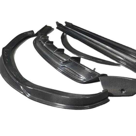 

For Tesla Model S RZ Style Carbon Fiber Front Rear Bumper Lip Side Skirt Wing Bodykit