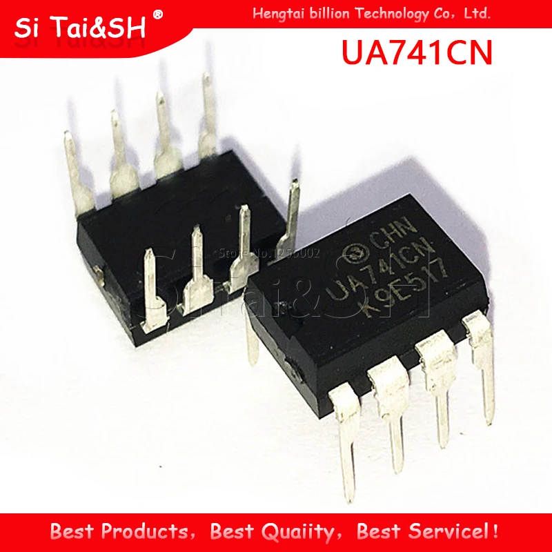 10PCS  UA741CN 741 operational amplifier  DIP-8 hot selling new original