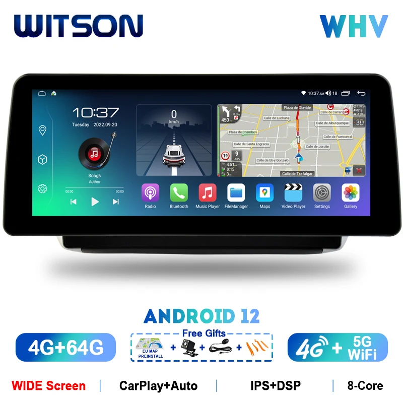 

WITSON Android 12 Carplay автомобильное стерео для PEUGEOT 208 2008 2014-2018 DSP 12,3 ''IPS HD экран автомобильное радио навигация GPS Мультимедиа