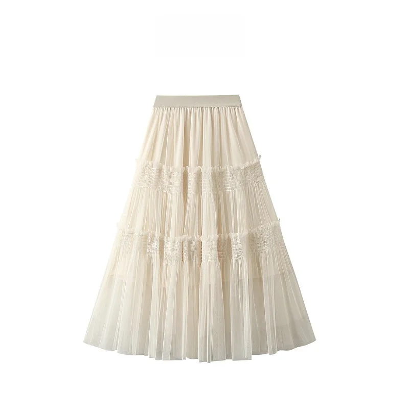 

Весна 2024: Эластичная юбка-миди из полиэстера с эффектом похудения, модель D9902