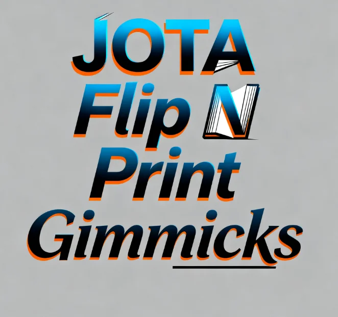 

JOTA Flip N Print Gimmicks Trick Close-Up Magic Illusion Professional Props for Stage Street Bar Entertainment