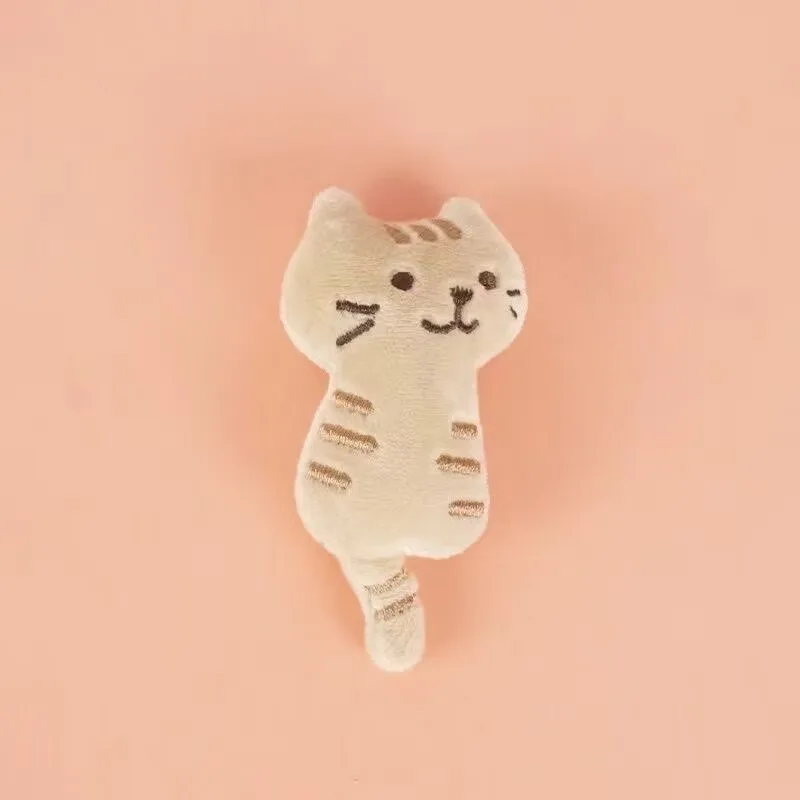 Kawaii Kitten Plush Bag Pendant Mini Cat Plush Doll Cartoon Plush Doll Bag Charms Soft Animal Stuffed Student Gifts view 2