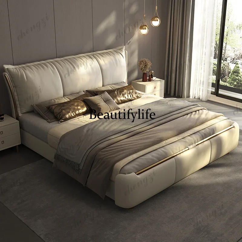 European Heavy Double Bed Style Items Australia Metal Adults Double Bed Modern Floating Cama Matrimonial Furniture For HomeN138