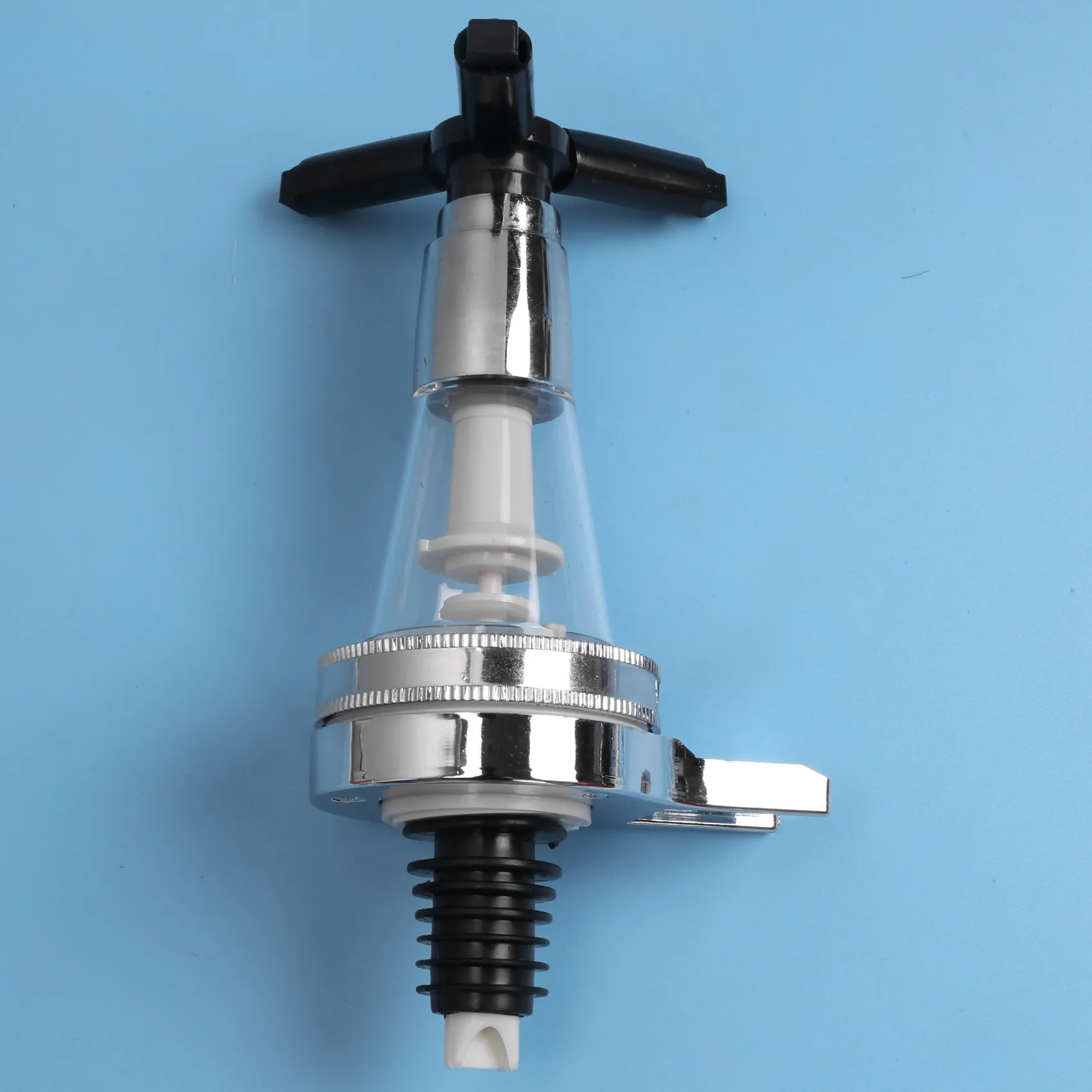 

4 Bottle Stand Optic Dispenser Drinks Wine Spirits Steel Bar Butler Wall Mounted-Hot