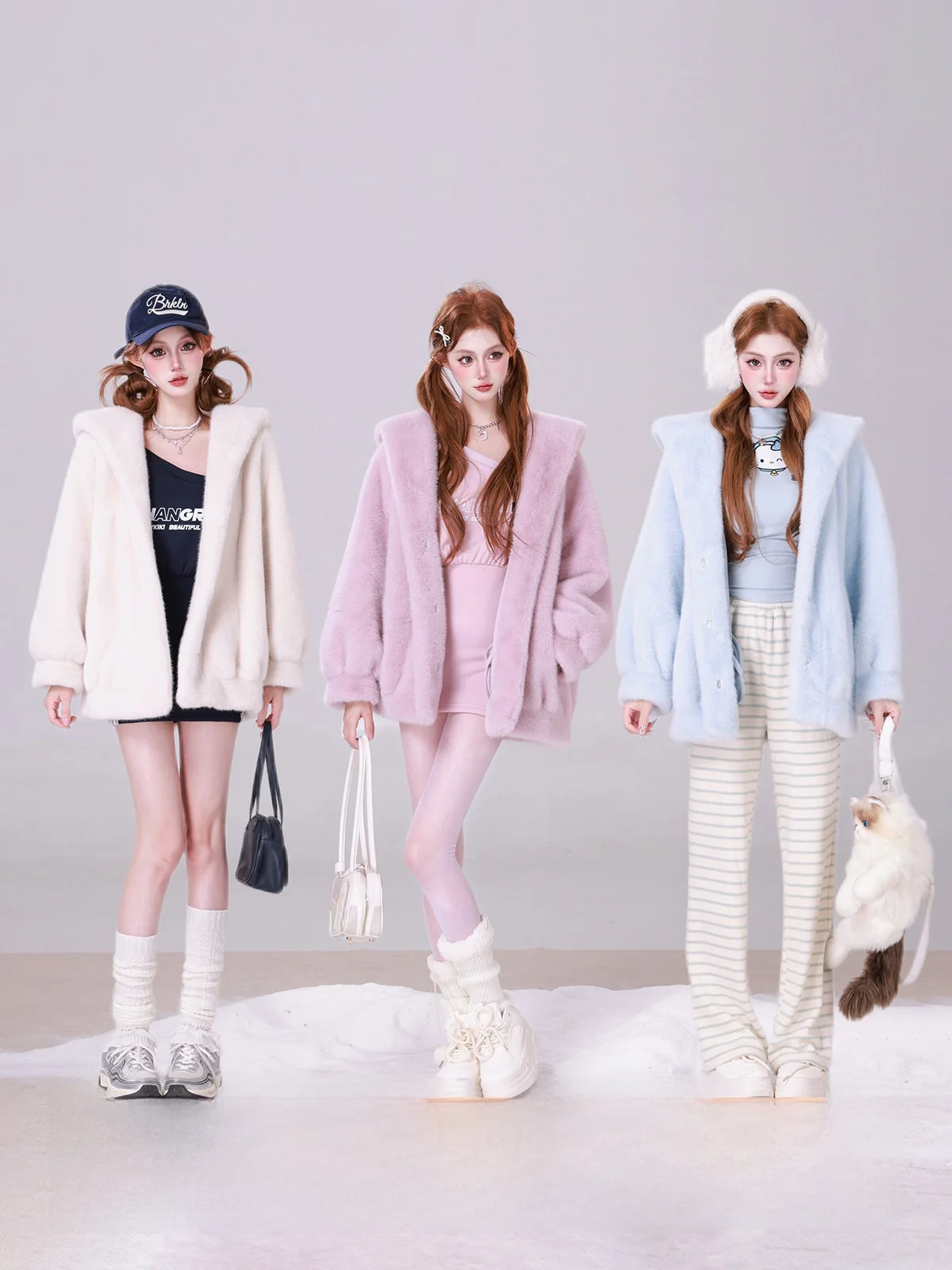 

Куртка Joykiki Golden Cool с капюшоном для девочек, утепленная, в милом стиле, зимняя, повседневная, универсальная, женская верхняя одежда