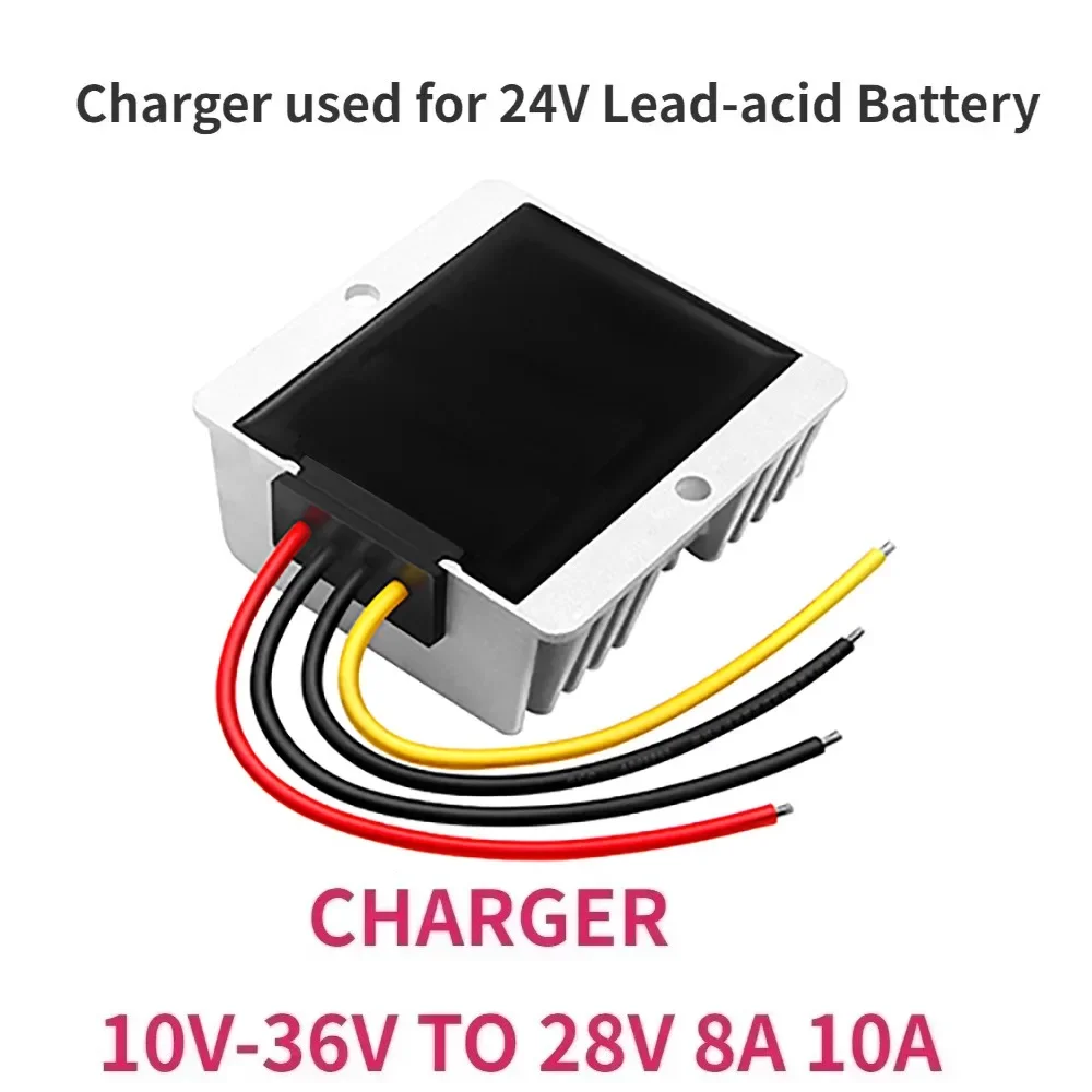 

12V 24V to 28V 8A 5A 10V-36V DC DC Charger used for 24V Lead-acid Battery Dual-battery System Boost-Buck Converter