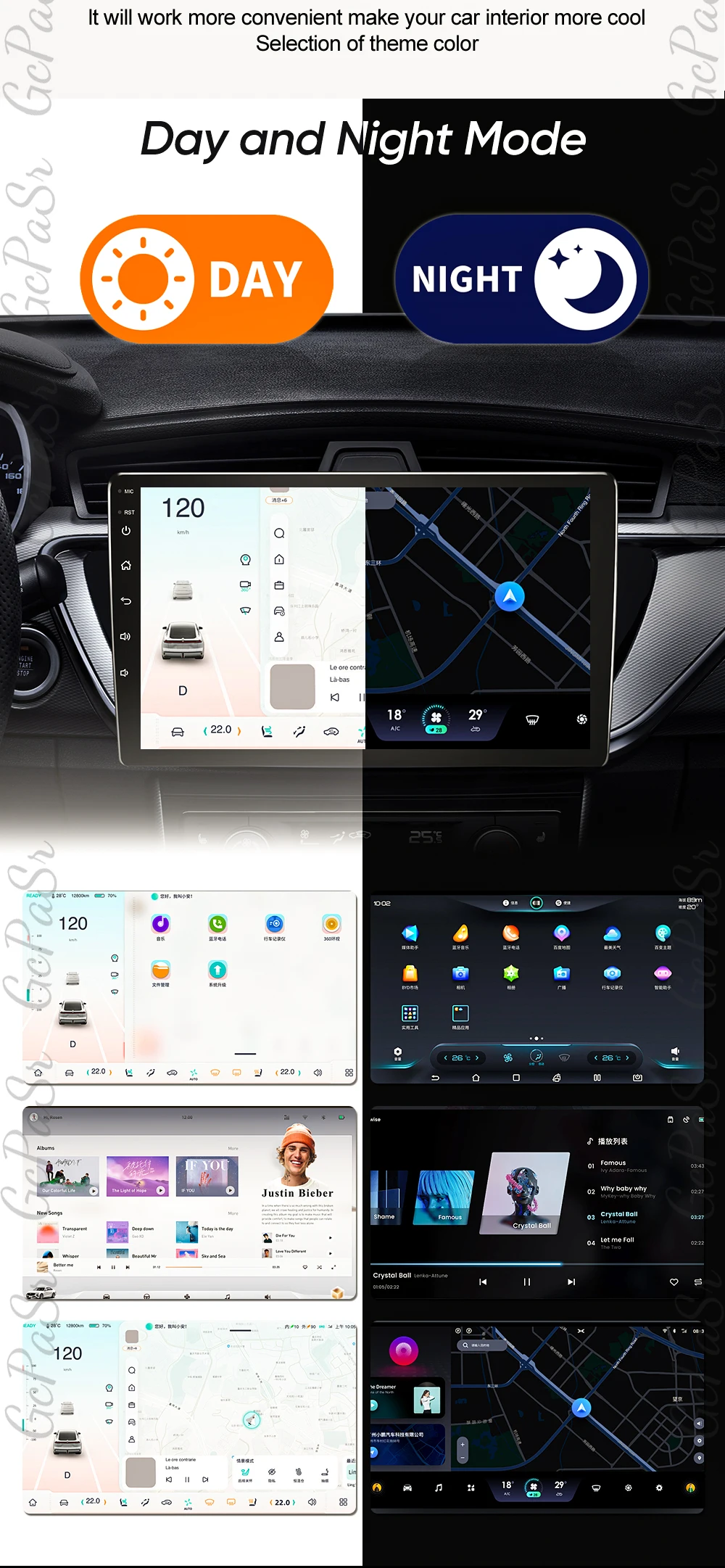 Android 16 Car Radio For Lancia Delta 2009 - 2019 GPS Navigation Multimedia Player DVD 2k Bluetooth Touch Screen 5G Wifi RSD