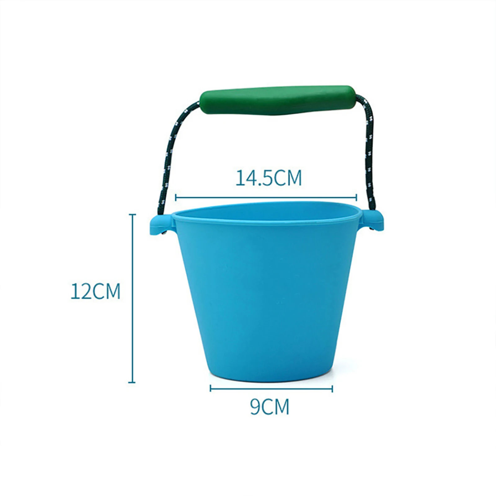 2 stuks siliconen wateremmers kleurrijk opvouwbaar ontwerp voor kinderen strandzand buiten spelen multifunctionele draagbare emmer