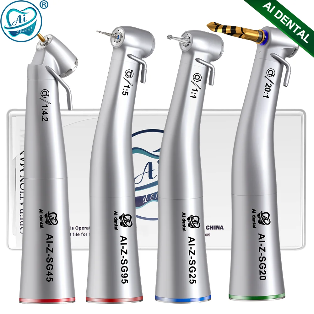 

AI Dental Z-SG Series Non-Optic Implant Low Speed 1:1/1:5/20:1 Electric Contra Angle External Water Spray Surgical Handpiece