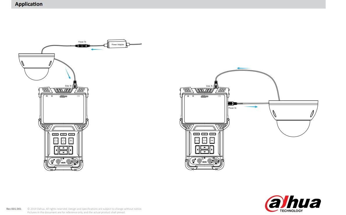 CCTV Original HDCVI/AHD/TVI/CVBS video display control Dahua Testers PFM900-E Integrated Mount Tester