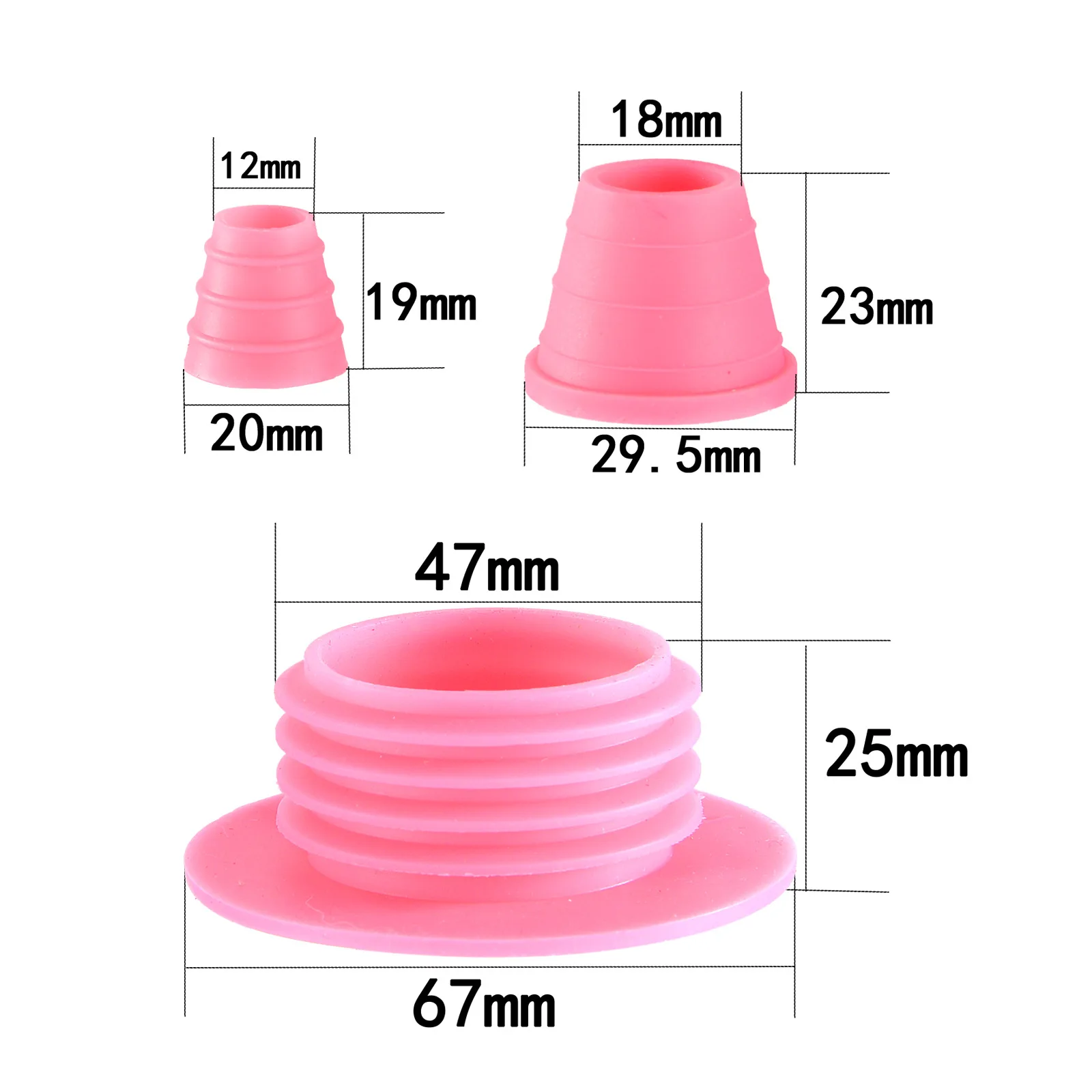 DEJAYA Shisha Rubber Spacer Seal Hookah Grommet For Big Chicha Pipa Narguile Cachimbas Smoking Accessories 3PCS/Set