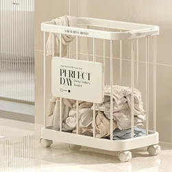 Dirty clothes basket household large capacity dirty clothes storage basket movable bathroom dirty clothes basket storage basket