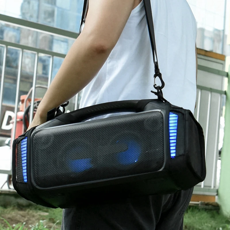 Portable Carrying Strap Case Nylon Fall-Proof Speaker Case With Adjustable Shoulder Strap For Tribit Stormbox Blast