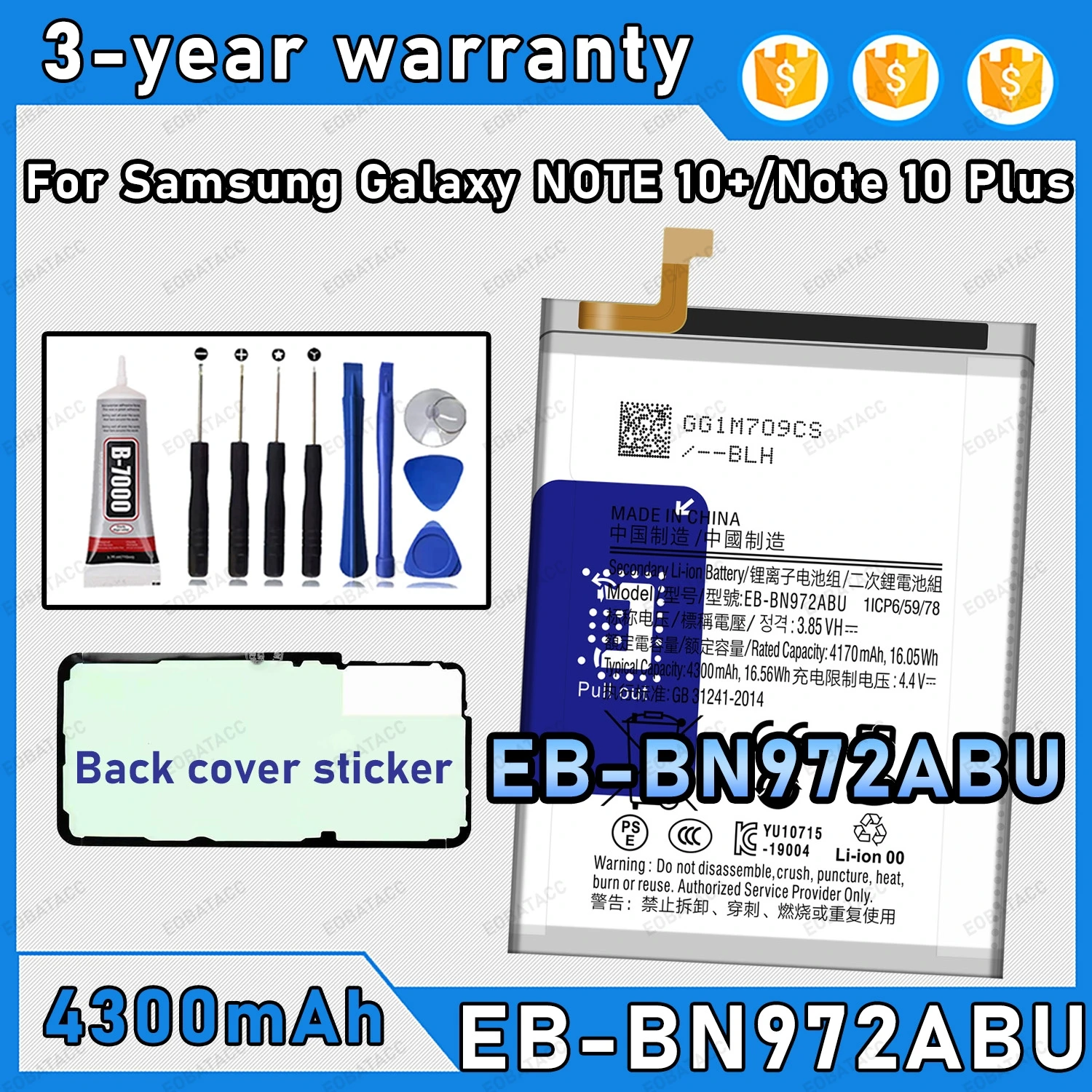 EB-BN972ABU Replacement Battery For SAMSUNG Galaxy Note 10+/