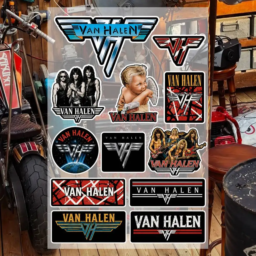 VA-n HA-len Retro Aesthetic Graffiti Waterproof PVC Stickers for Car Motorcycle Skateboard Helmet Notebook