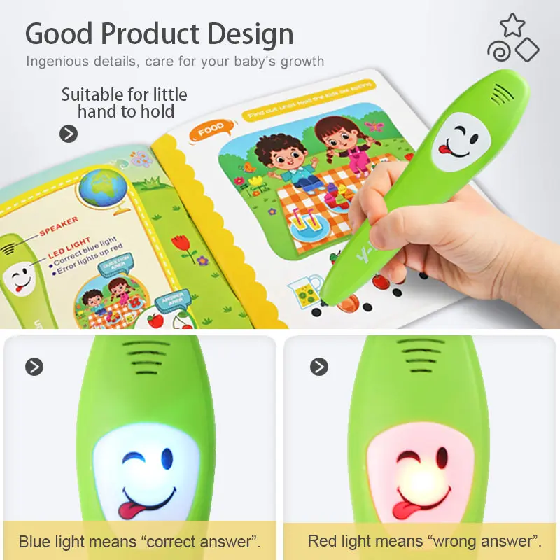 Q&A Talking Pen with Books, Learning Educational Books for Kids, Electronic Interactive Toys, Back to School - view 4