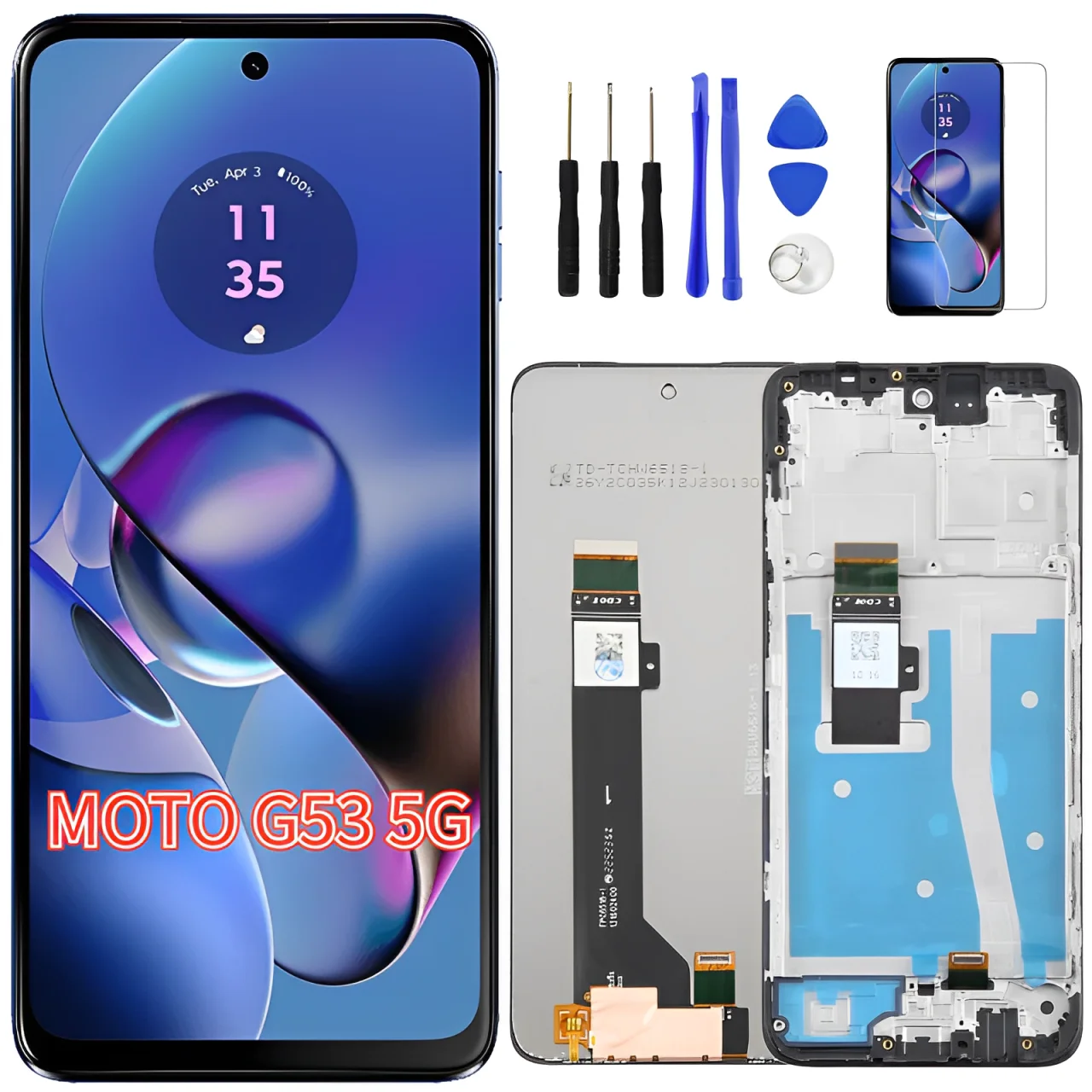 For Motorola Moto G53 5G XT2335-2 LCD Touch Screen Digitizer Display Replacement 6.5\