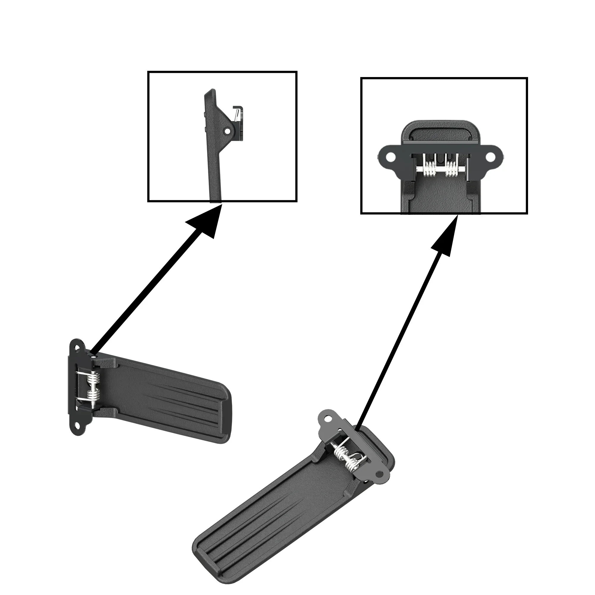 Baofeng Original Belt Clip for DM-1701A DR-1802 UV-26 UV-5RM UV5RH Pro GPS UV-18 Back Clamp Replacement walkie talkies accessory