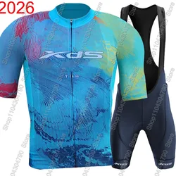 XDS Pro Team 2026 Cycling Jersey Set Summer Men Short Sleeve Clothing Road Bike Shirts Suit Bicycle Bib Shorts MTB