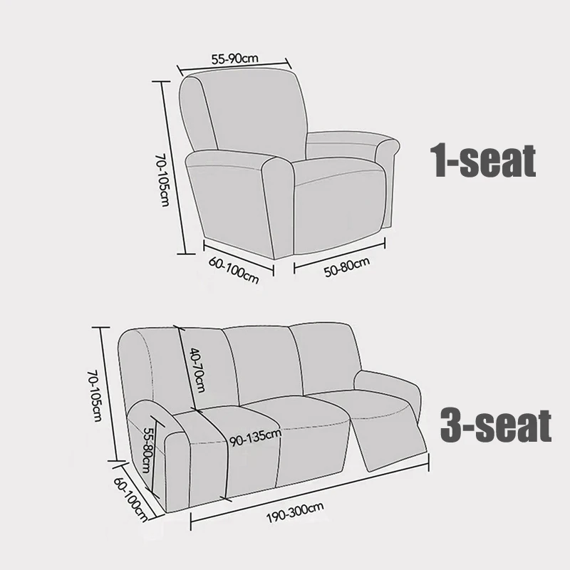 Stretch PU leather waterproof Recliner Cover Couch Cover for Recliner lazyboy Sofa chair Cover