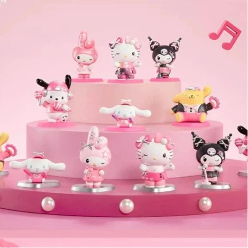 

Genuine Pop Mart Sanrio Characters Pink Party Series Blind Box Cute Trend Toys Desktop Ornament Mystery Box As Birthday Gifts