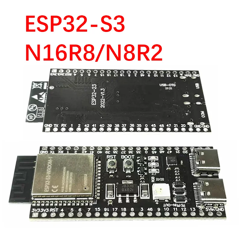 ESP32-S3 Development Board 2.4G Wifi Module for Arduino ESP IDF ESP32-S3-WROOM-1 N8R2 N16R8 44Pin Type-C 8M PSRAM ESP32 S3