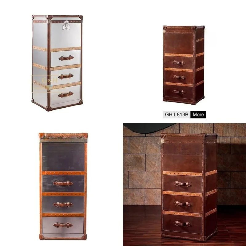 Industrial Metal Bar Cabinet for Living Room Home Decoration Hotel Bedroom Apartment