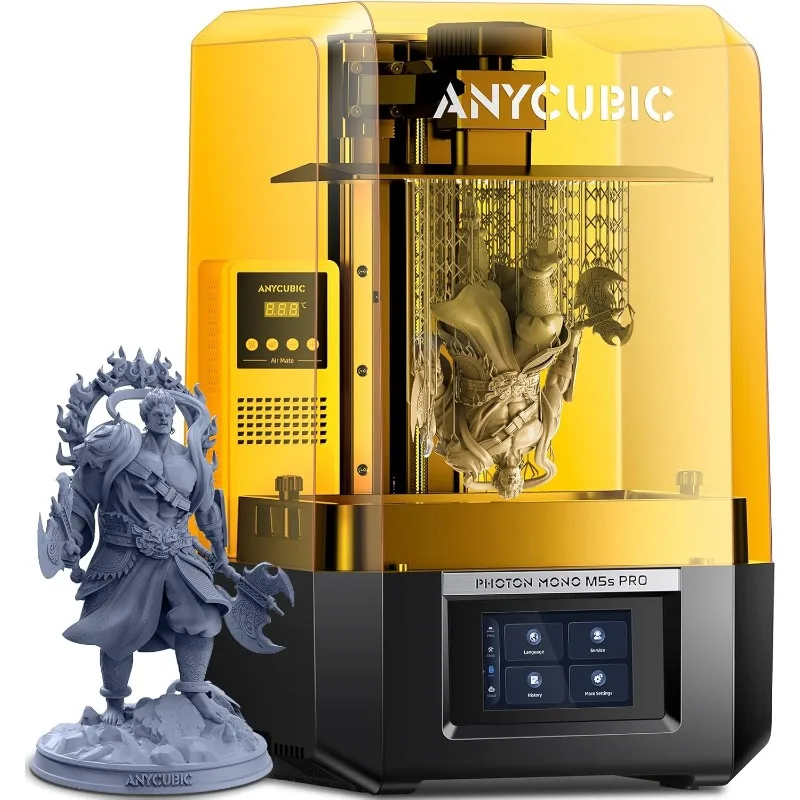 

Mono M5s Pro Resin 3D Printer, 10.1'' 14K HD Mono LCD, 3X High Speed Printing, Leveling-Free&Intelligent Detection