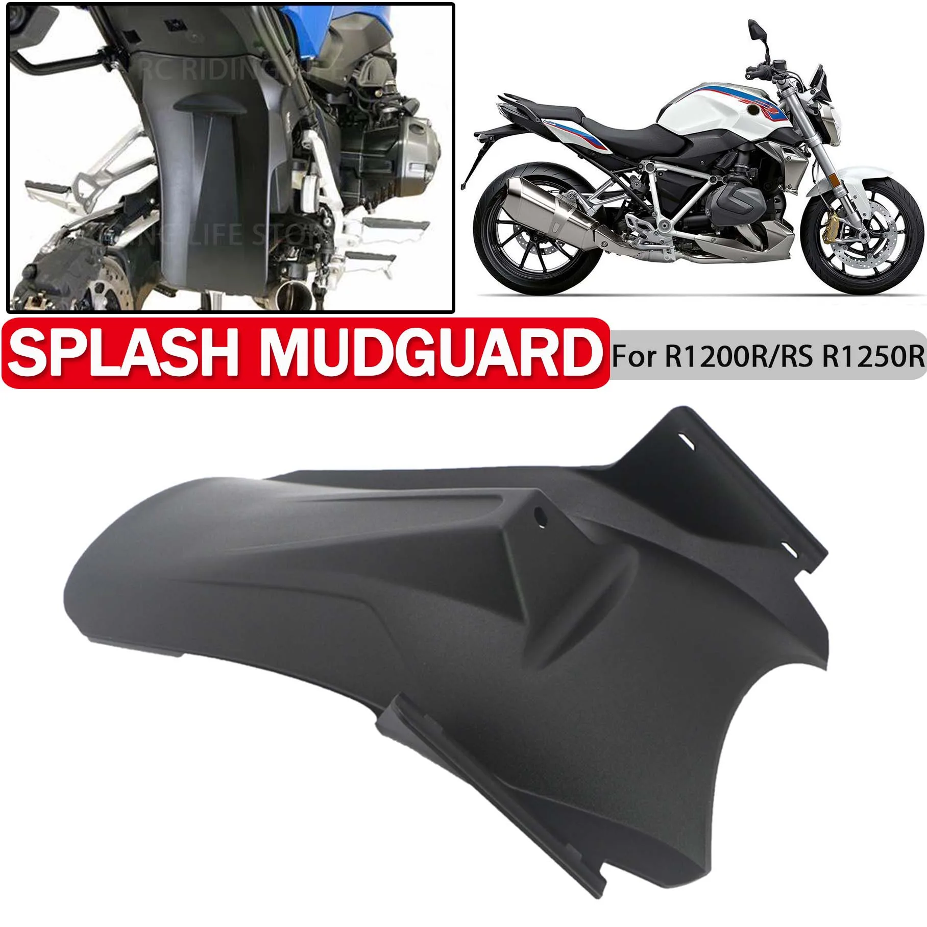 

Motorcycle Rear Fender Splash Mud Guard Extension For BMW R1200 R RS R1200R R1200RS R1250R 1250R LC 2015-2020 Tire Wheel Hugger