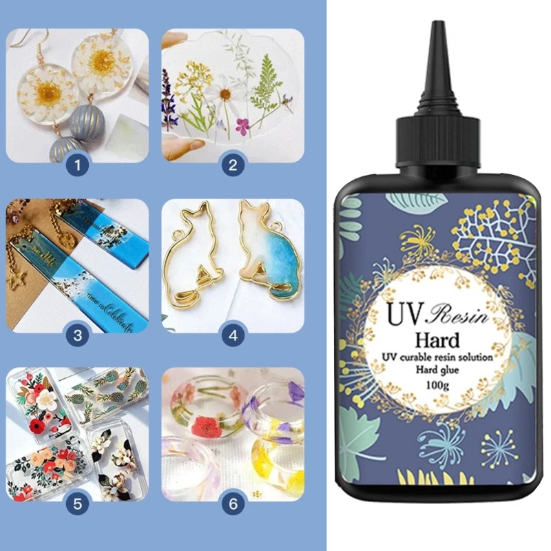 

5asd Safe UV Resin 100ml Perfect for Home Crafts and Art Classes Fast Curing Epoxy