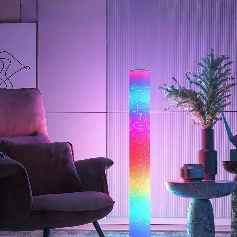 

LED Floor Lamp Smart Bluetooth APP Control Bedroom Stand Starlight Light Room Decor Music RGB Floor Interior Atmosphere Light