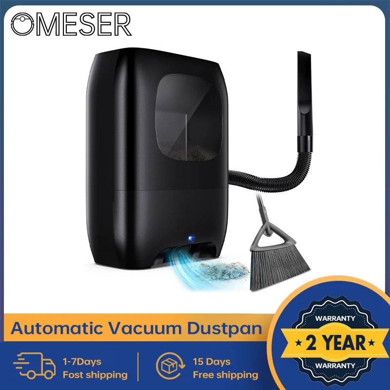 OMESER Pro Touchless Vacuum Automatic Dustpan Ultra Fast Powerful Corded Canister Vacuum for Sweeping Salon Pet Hair Food, Dirt