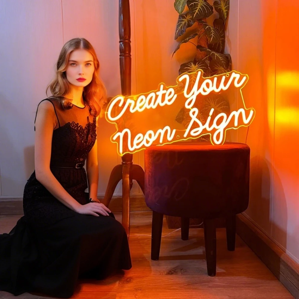 

Неоновая вывеска на заказ с двумя строками, персонализированная, в комплекте | Оригинальный декор для свадеб, бизнеса, дома, милый подарок для детей и рождественский подарок