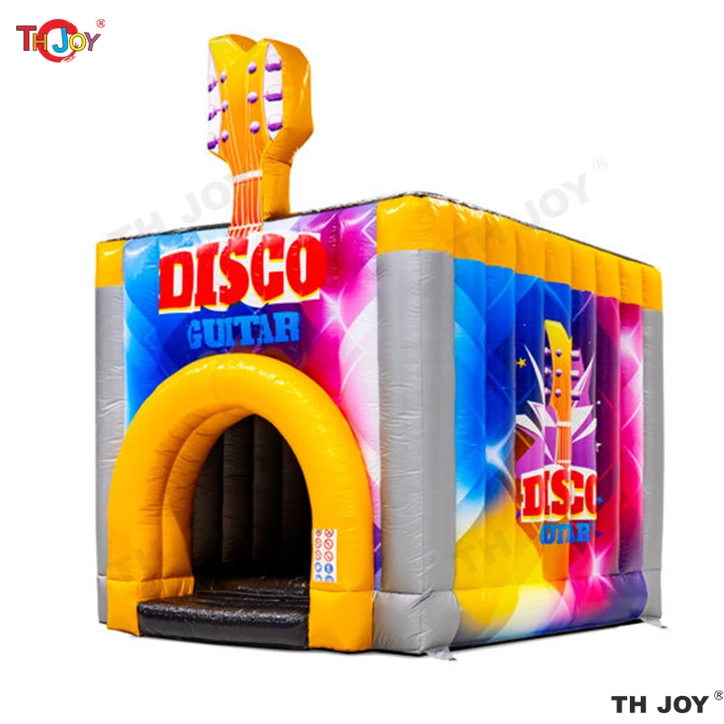 Fast Air Shipping Attractive Inflatable Disco Cube Bounce House Music Bouncy Castle Party jumping Bouncer For Sale