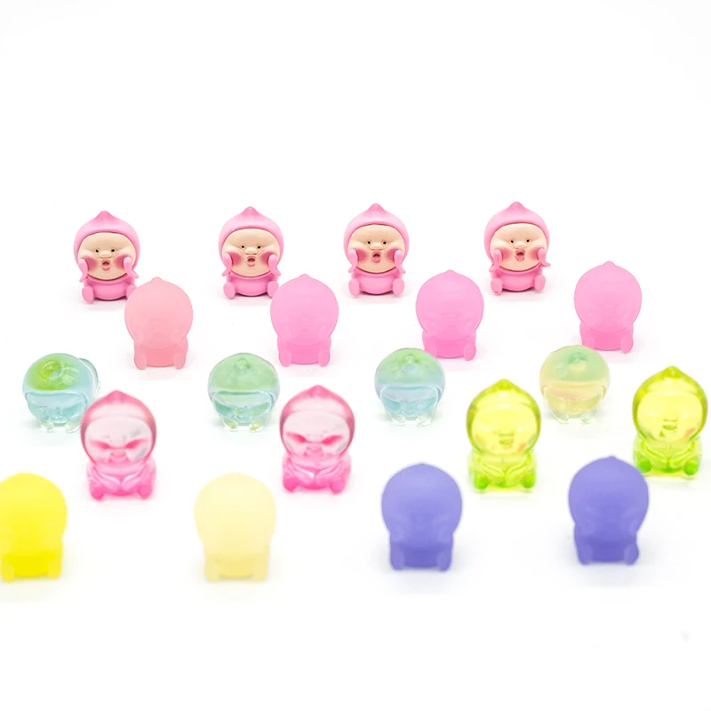 방귀 복숭아 과일 캡슐 딸기 포도 복숭아 만화, 멋진 서프라이즈, 다채로운 투명 블라인드 파우치, 귀여운 장난감