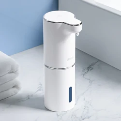 Distributeur Automatique De Savon Moussant Salle De Bain Machine À Laver Intelligente Avec Chargement Usb Matériau Abs Blanc De Haute Qualité